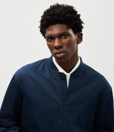 Campera Bomber Aberta con Cremallera 3