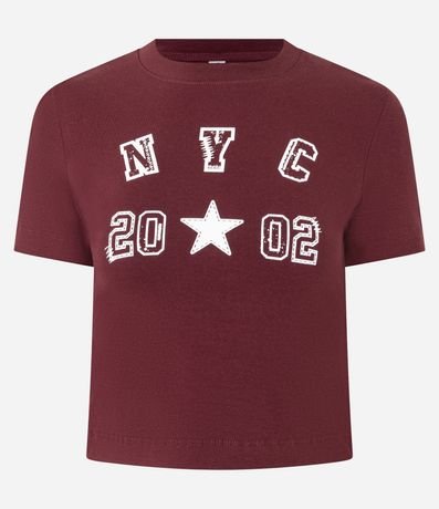 Remera New T-shirt en Algodón con Estampa NYC 4