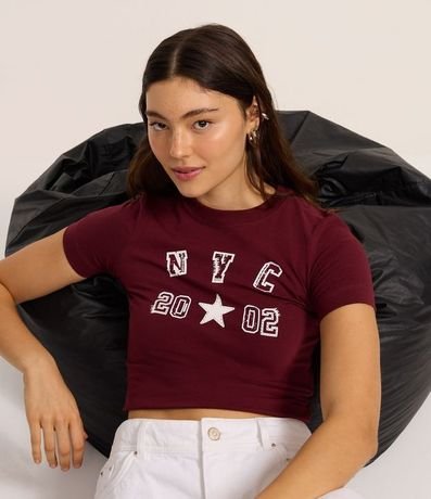 Remera New T-shirt en Algodón con Estampa NYC