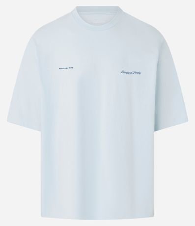Remera Oversized en Algodón con Estampa  Lettering Standard Supply 5
