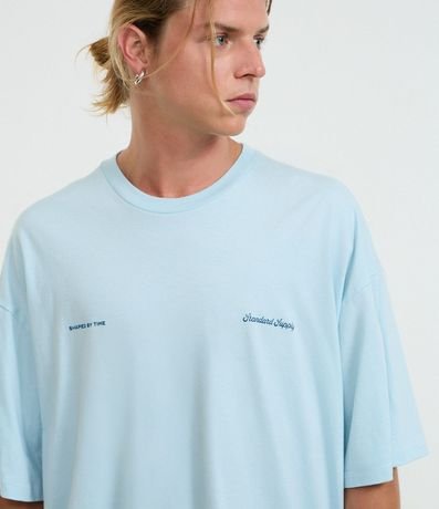 Remera Oversized en Algodón con Estampa  Lettering Standard Supply 5