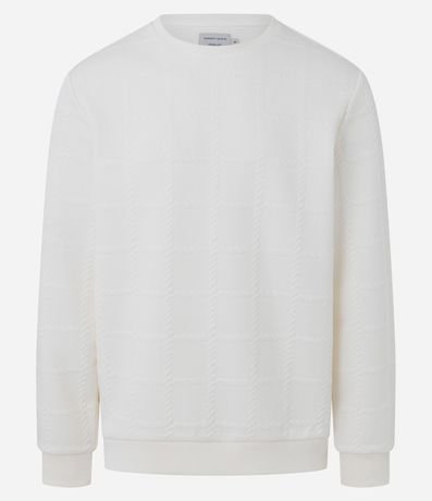 Saco Regular con Elastano Texturizado en Efecto Cordas