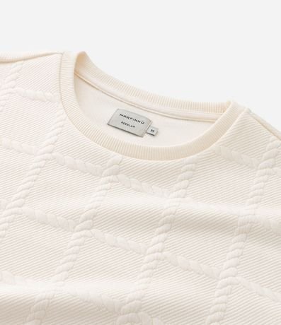 Saco Regular con Elastano Texturizado en Efecto Cordas 3