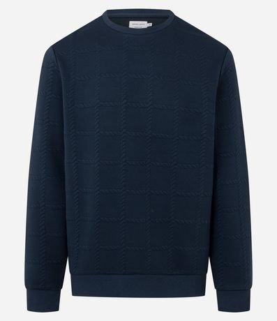 Saco Regular con Elastano Texturizado en Efecto Cordas