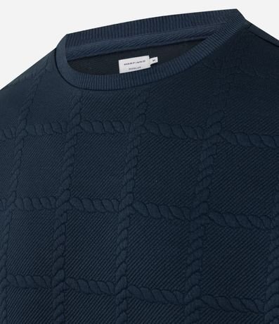 Saco Regular con Elastano Texturizado en Efecto Cordas 2