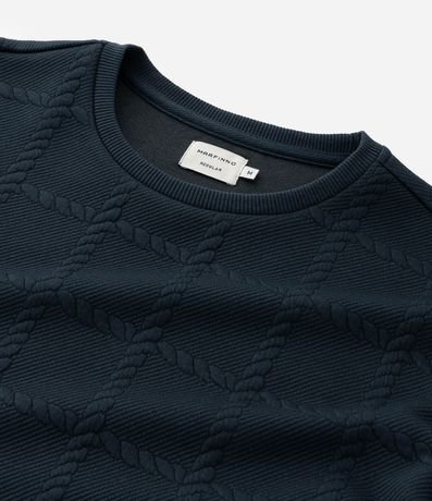 Saco Regular con Elastano Texturizado en Efecto Cordas 3