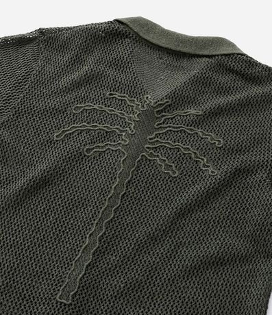 Camisa Regular Texturizado con Textura Efecto Ganchillo 7