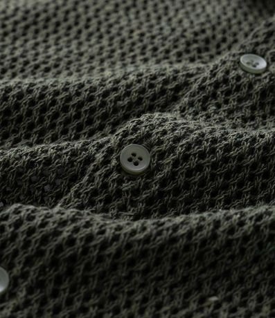Camisa Regular Texturizado con Textura Efecto Ganchillo 8