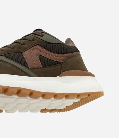 Championes Jogging en PU con Recortes Contrastantes 3