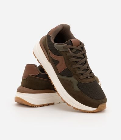 Championes Jogging en PU con Recortes Contrastantes 6