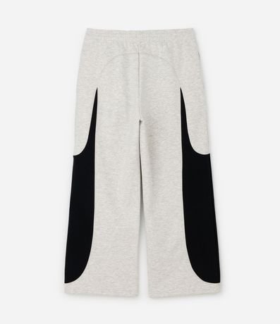 Pantalón en Algodón con Felpa y Paneles en los Laterales 2