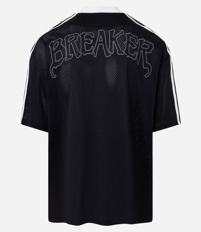 Camisa Deportiva en Textura Mesh con Bordado Breaker 8