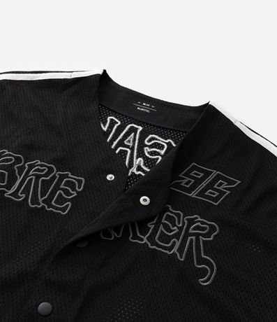 Camisa Deportiva en Textura Mesh con Bordado Breaker 10