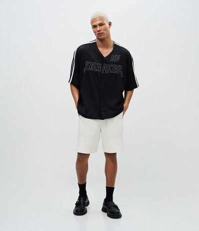 Camisa Deportiva en Textura Mesh con Bordado Breaker 2