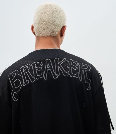 Camisa Deportiva en Textura Mesh con Bordado Breaker 3