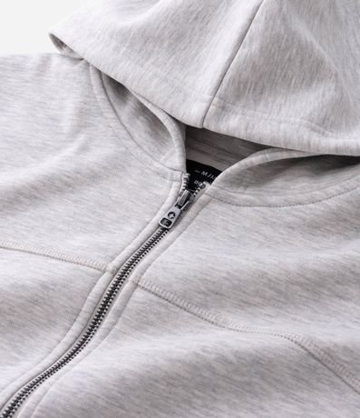 Buzo Cerrado en Algodón con Felpa y Paneles en las Mangas 7