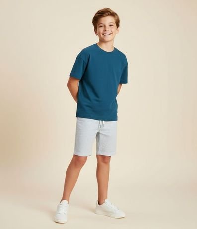 Remera Oversized Infantil en Suedine - Talle 5 a 14 años