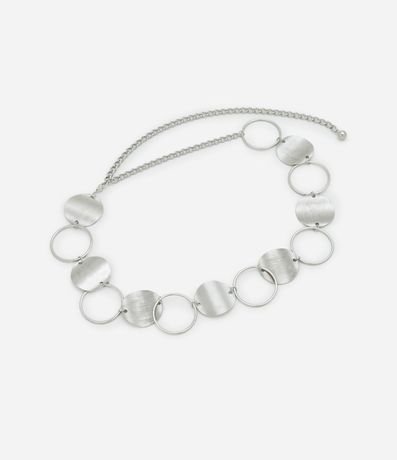 Cinturón de Metal con Argollas y Rodelas