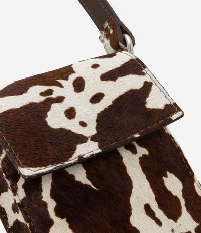 Cartera Shoulder en Cuero Liso Pelo de Vaca 4