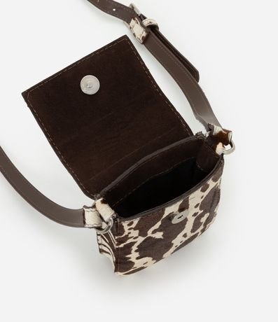 Cartera Shoulder en Cuero Liso Pelo de Vaca 5