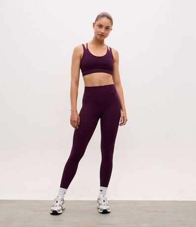 Pantalón Legging Deportiva en Poliamida con Detalle en la Cintura