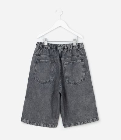 Bermuda Infantil Baggy en Jeans Liso Baggy Cintura elástica FUO_SS26_BEP_0033 Street 5 a 14 4
