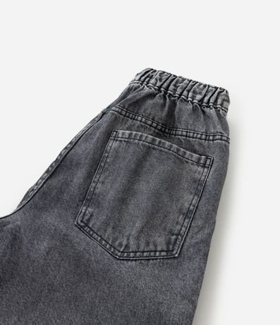 Bermuda Infantil Baggy en Jeans Liso Baggy Cintura elástica FUO_SS26_BEP_0033 Street 5 a 14 3