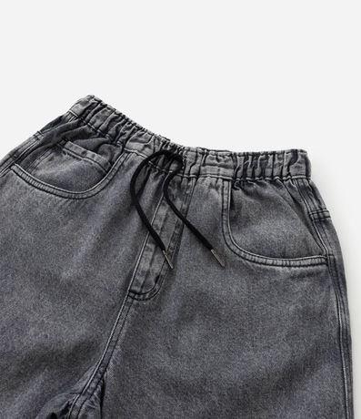 Bermuda Infantil Baggy en Jeans Liso Baggy Cintura elástica FUO_SS26_BEP_0033 Street 5 a 14 6