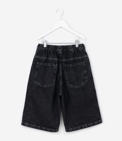Bermuda Infantil Baggy en Jeans Liso Baggy Cintura elástica FUO_SS26_BEP_0033 Street 5 a 14 2