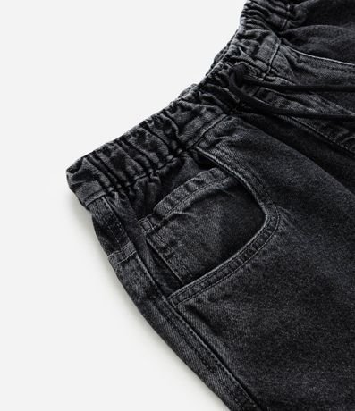 Bermuda Infantil Baggy en Jeans Liso Baggy Cintura elástica FUO_SS26_BEP_0033 Street 5 a 14 5