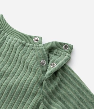 Conjunto Infantil Canelado con Saco y Pantalón Jogger – Talle 0 a 24 Meses 9