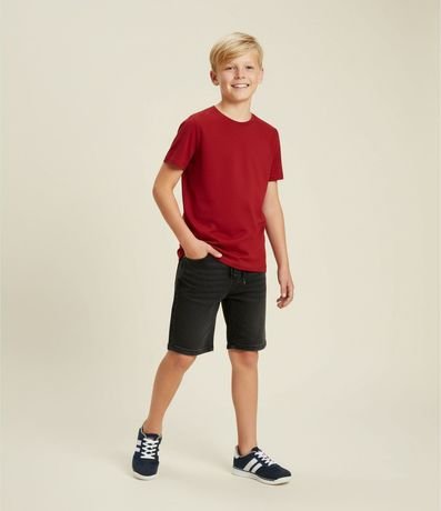 Bermuda Infantil en Jeans con Cintura Elástica - Talle 5 a 14 años