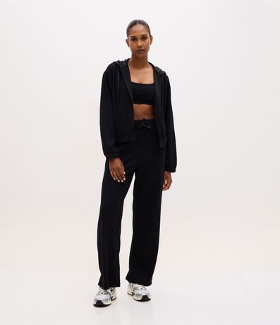 Campera Deportiva Regular en Modal con Capucha 2