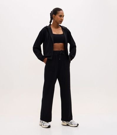 Pantalón Recto Deportiva en Modal con Bolsillos