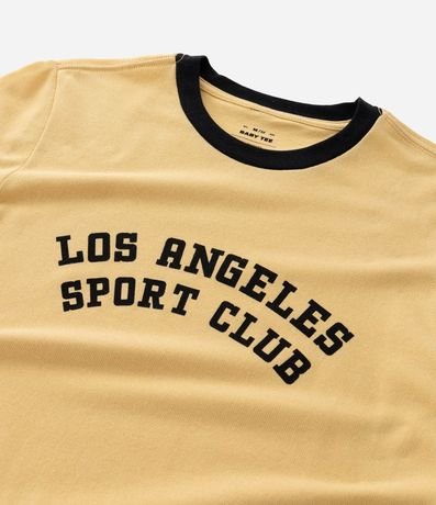 Remera Baby Tee con Estampa en Lettering Los Angeles 5