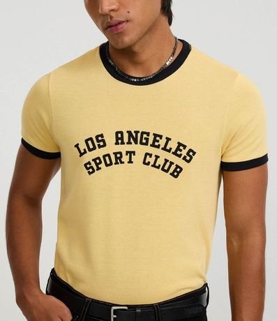 Remera Baby Tee con Estampa en Lettering Los Angeles 3