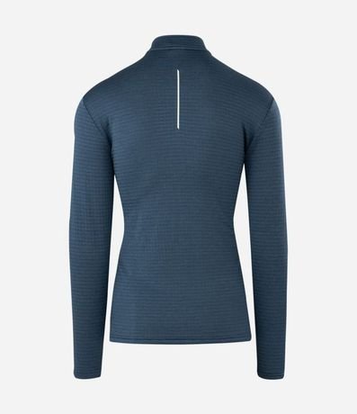 Remera Térmica Deportiva Acanalada y Cuello con Cierre 7