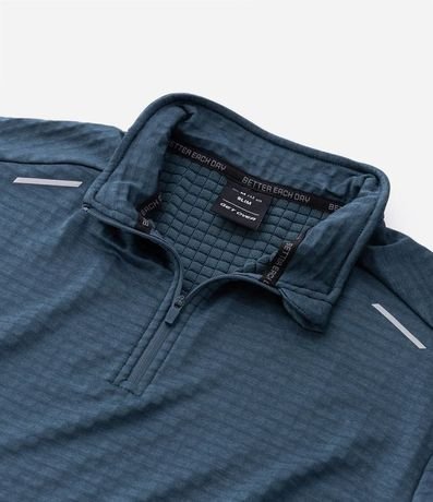 Remera Térmica Deportiva Acanalada y Cuello con Cierre 13