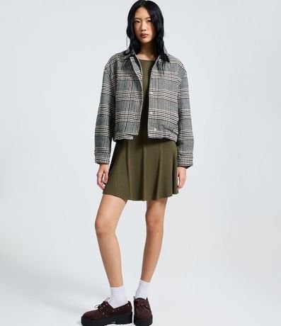 Vestido Skater Manga Larga en Punto Canelado 2