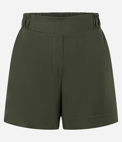 Short Regular en Viscosa con Cintura Elástica 5