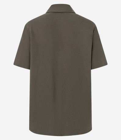 Camisa en Viscosa con Botones y Manga Corta 2