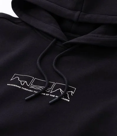 Buzo Comfort en Algodón con Capucha y Estampa Montaña 12