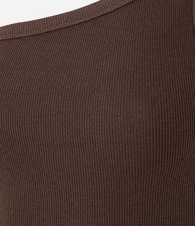 Blusa en Rib con Un Hombro Único y Asa Doble 3