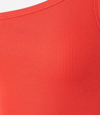 Blusa en Rib con Un Hombro Único y Asa Doble 3