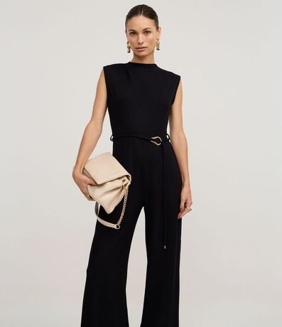 Mono en Orly con Trabillas y Cinturón con Hebilla 2