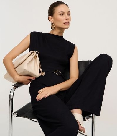 Mono en Orly con Trabillas y Cinturón con Hebilla 5