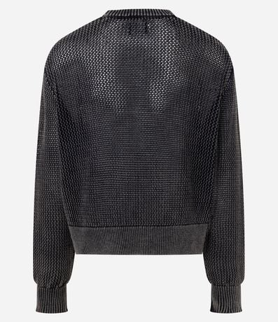 Suéter en Punto Texturizado con Detalle Jacquard Localizado 7