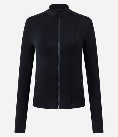 Campera Deportiva en Microfibra con Cremallera y Bolsillos 6