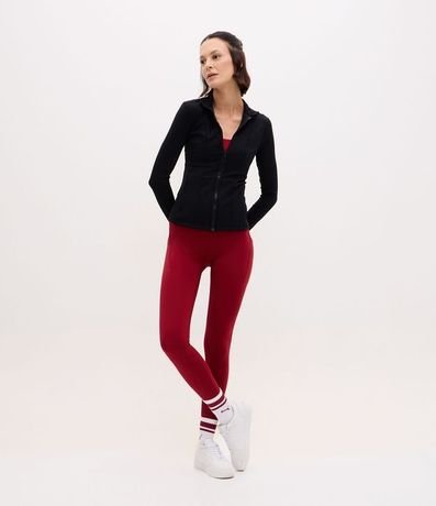 Campera Deportiva en Microfibra con Cremallera y Bolsillos 2