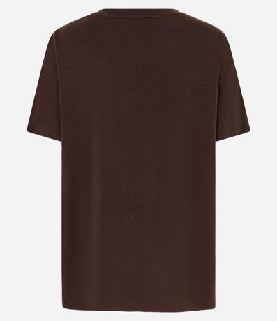 Remera Regular en Microfibra Amplia con Encajes Laterales 5